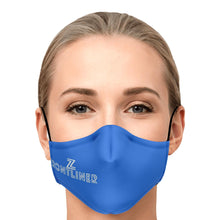 Load image into Gallery viewer, ZOOMI WEARS "FRONTLINER" BLUE FACE MASK