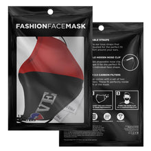 Load image into Gallery viewer, ZOOMI WEARS "HAITIAN LOVE" FASHION FACE MASKS-UNISEX