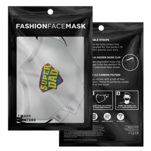 Load image into Gallery viewer, ZOOMI WEARS "SUPER DAD" FASHION FACE MASKS