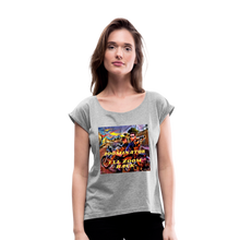 Load image into Gallery viewer, ZOOMI WEARS-Women's Roll Cuff T-Shirt - heather gray
