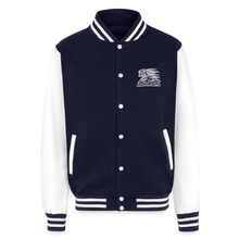 Load image into Gallery viewer, ZOOMI Unisex College Sweat Jacket - navy/white