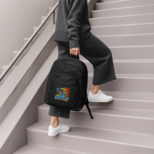 Load image into Gallery viewer, ZOOMI Upright Crossbody Backpack - black