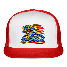 Load image into Gallery viewer, ZOOMI Trucker Hat - white/red