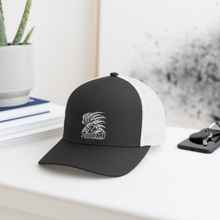 Load image into Gallery viewer, ZOOMI Flexfit Fitted Baseball Cap - dark gray/white