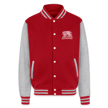Load image into Gallery viewer, ZOOMI Unisex College Sweat Jacket - red/heather grey