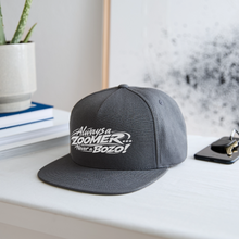 Load image into Gallery viewer, ZOOMI Snapback Baseball Cap - dark grey