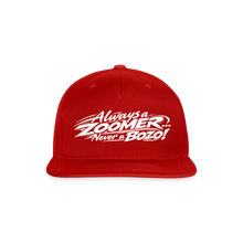 Load image into Gallery viewer, ZOOMI Snapback Baseball Cap - red