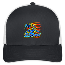 Load image into Gallery viewer, ZOOMI Flexfit Fitted Baseball Cap - dark gray/white