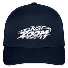 Load image into Gallery viewer, ZOOMI "Just Zoom It" Flexfit Fitted Baseball Cap - navy