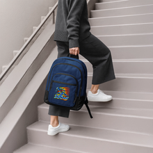 Load image into Gallery viewer, ZOOMI Upright Crossbody Backpack - navy