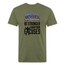 Load image into Gallery viewer, ZOOMI "W.B.H.S." Fitted Cotton/Poly T-Shirt - heather military green