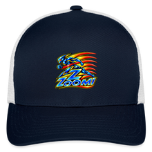 Load image into Gallery viewer, ZOOMI Flexfit Fitted Baseball Cap - navy/white