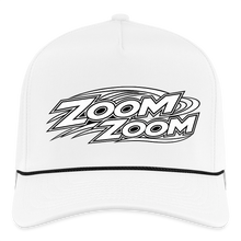 Load image into Gallery viewer, ZOOMI "ZOOM ZOOM" Rope Cap - white/black