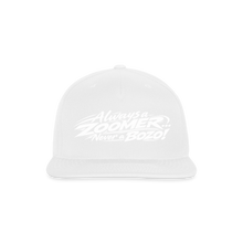 Load image into Gallery viewer, ZOOMI Snapback Baseball Cap - white