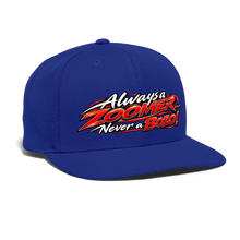 Load image into Gallery viewer, ZOOMI-Always A Zoomer-Snapback Baseball Cap - royal blue