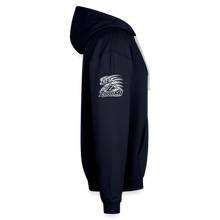 Load image into Gallery viewer, ZOOMI "Just Zoom It" Contrast Hoodie - navy/heather gray