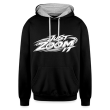 Load image into Gallery viewer, ZOOMI "Just Zoom It" Contrast Hoodie - black/heather gray
