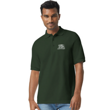 Load image into Gallery viewer, ZOOMI "Z-MAN" Gildan Unisex 50/50 Jersey Polo - forest green