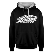 Load image into Gallery viewer, ZOOMI "Just Zoom IT" Contrast Hoodie - black/heather gray
