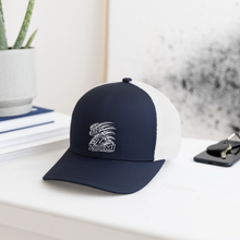 Load image into Gallery viewer, ZOOMI Flexfit Fitted Baseball Cap - navy/white