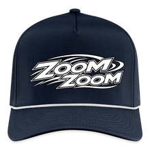 Load image into Gallery viewer, ZOOMI "ZOOM ZOOM" Rope Cap - navy/white