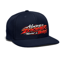 Load image into Gallery viewer, ZOOMI-Always A Zoomer-Snapback Baseball Cap - navy