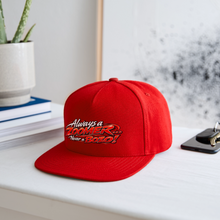 Load image into Gallery viewer, ZOOMI-Always A Zoomer-Snapback Baseball Cap - red