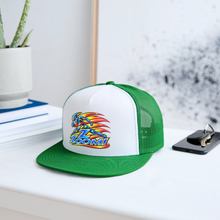 Load image into Gallery viewer, ZOOMI Trucker Hat - white/kelly green