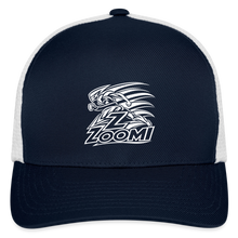 Load image into Gallery viewer, ZOOMI Flexfit Fitted Baseball Cap - navy/white