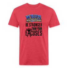 Load image into Gallery viewer, ZOOMI "W.B.H.S." Fitted Cotton/Poly T-Shirt - heather red