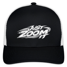 Load image into Gallery viewer, ZOOMI "Just Zoom It" Flexfit Fitted Baseball Cap - black/white