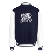 Load image into Gallery viewer, ZOOMI Unisex College Sweat Jacket - navy/white