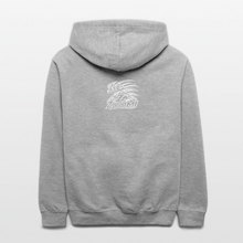 Load image into Gallery viewer, ZOOMI "Just Zoom It" Contrast Hoodie - heather gray/navy