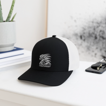 Load image into Gallery viewer, ZOOMI Flexfit Fitted Baseball Cap - black/white