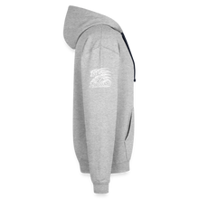 Load image into Gallery viewer, ZOOMI "Just Zoom It" Contrast Hoodie - heather gray/navy