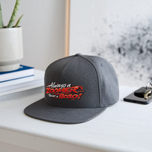Load image into Gallery viewer, ZOOMI-Always A Zoomer-Snapback Baseball Cap - dark grey