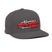 Load image into Gallery viewer, ZOOMI-Always A Zoomer-Snapback Baseball Cap - dark grey