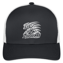Load image into Gallery viewer, ZOOMI Flexfit Fitted Baseball Cap - dark gray/white