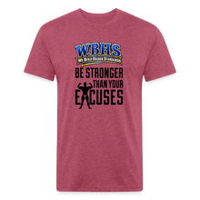 Load image into Gallery viewer, ZOOMI "W.B.H.S." Fitted Cotton/Poly T-Shirt - heather burgundy