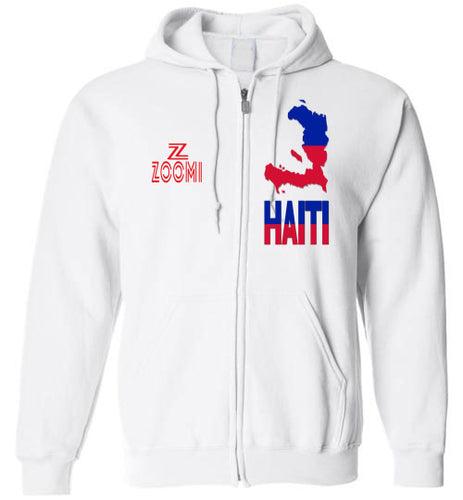 ZOOMI-HAITIAN FLAG-ZIP HOODIE