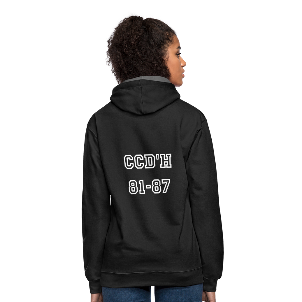 COLLEGE CLASSIQUE 81-88-HOODIE - black/asphalt