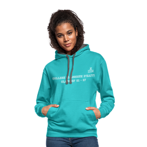 COLLEGE CLASSIQUE 81-88-HOODIE - scuba blue/asphalt