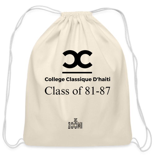 ZOOMI-CCDH-Cotton Drawstring Bag - natural