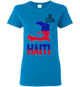 ZOOMI WEARS-Haitian Map Lady Tshirt