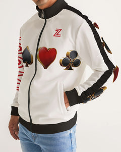 ZOOMI WEARS-POKER- Men's Stripe-Sleeve Track Jacket
