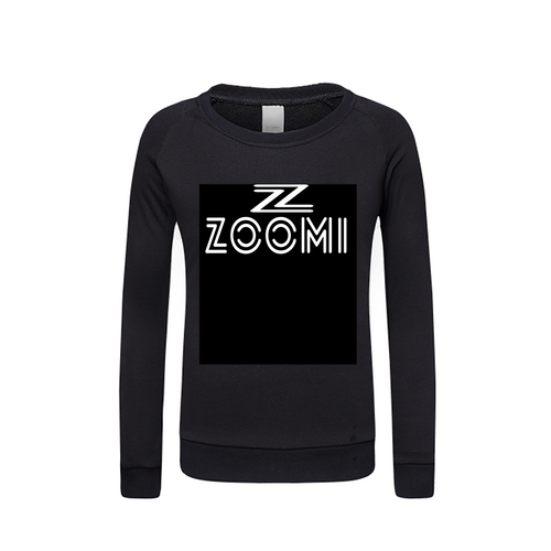 ZOOMI WEARS-BLACK- Kids Graphic Sweatshirt
