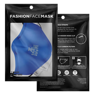 ZOOMI WEARS " BLUE ZOOMI" FASHION FACE MASK