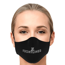 Load image into Gallery viewer, ZOOMI WEARS &#39;FRONTLINER&quot; BLACK FACE MASK