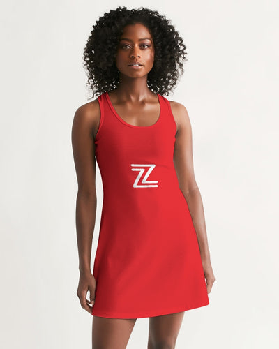 ZOOMI WEARS- Women's Red Racerback Dress
