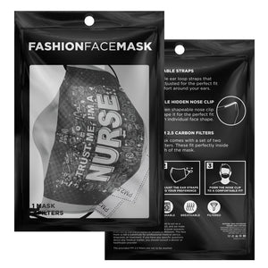 ZOOMI WEARS "NURSE" FASHION FACE MASK